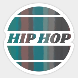 Hip hop dance and music design Sticker